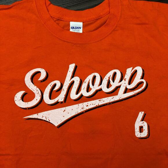 Bright Orange Baltimore Orioles ‘Schoop 6’ Graphic Tee - Picture 4 of 4